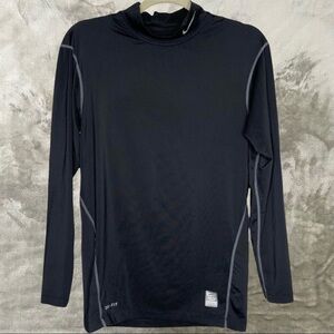 Nike Pro Combat Dri-Fit Black Long Sleeve Base Layer Youth Size XL